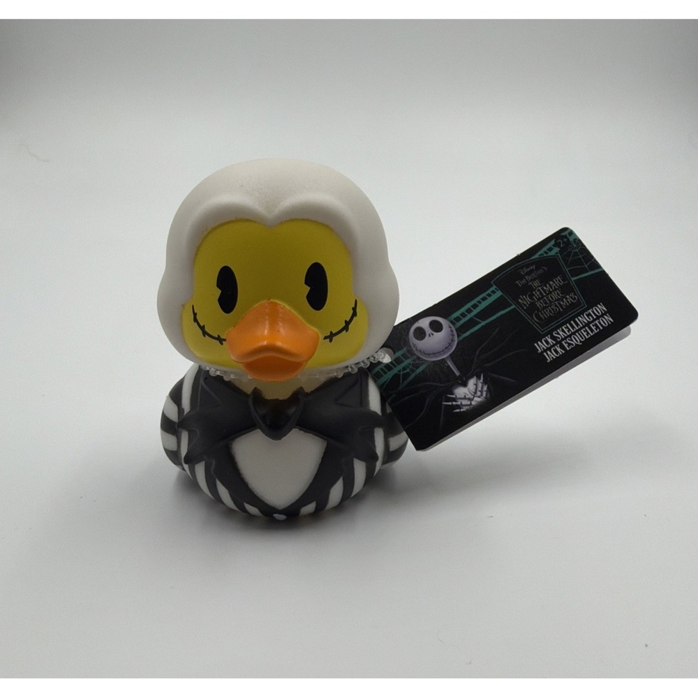 Disney Nightmare Before Christmas Jack Skellington Rubber Duck Approx 2.5" Tall
